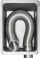 Downward Venting DB-480 Installed for Downward Venting Floor Standing Dryer